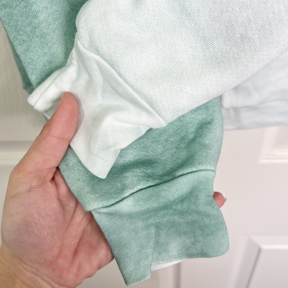 Zella Jamie Space Dye Crew Neck Long Sleeve Sweatshirt Teal Morn Women’s S - Picture 6 of 12